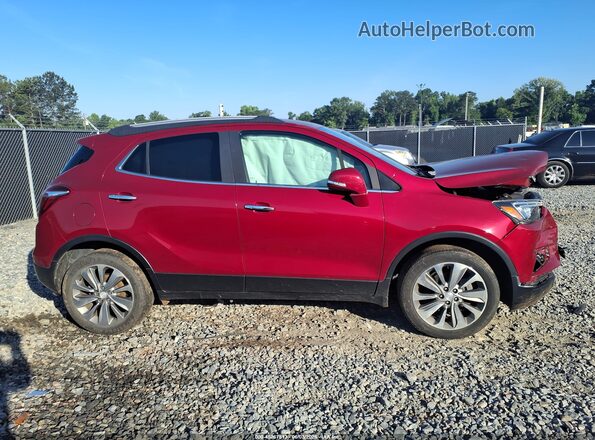 KL4CJASB2KB887634 2019 BUICK ENCORE Red უკანა სალონის ხედი