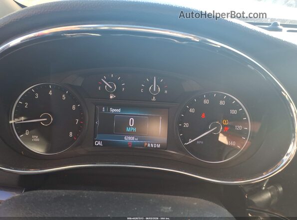 KL4CJASB2KB887634 2019 BUICK ENCORE Red უკანა სავარძლების ხედი