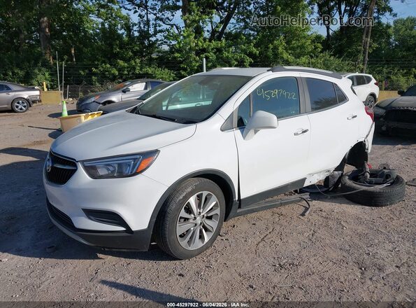 KL4CJASB2LB060282 2020 BUICK ENCORE White Առջևի ձախ երեք քառորդ տեսարան