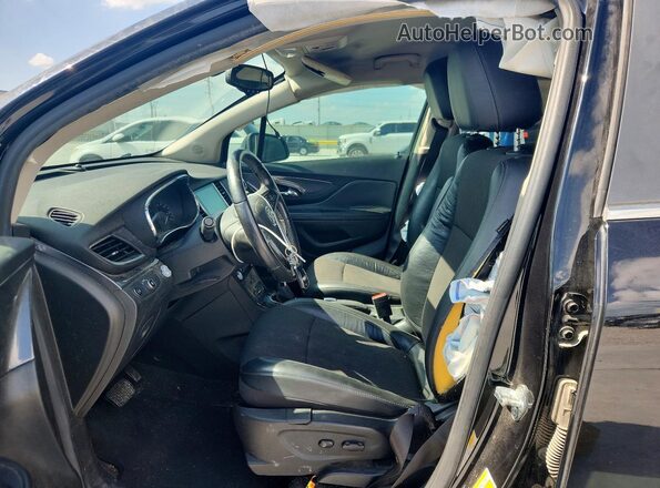 KL4CJASB3HB176565 2017 BUICK ENCORE Black წინა სალონის ხედი