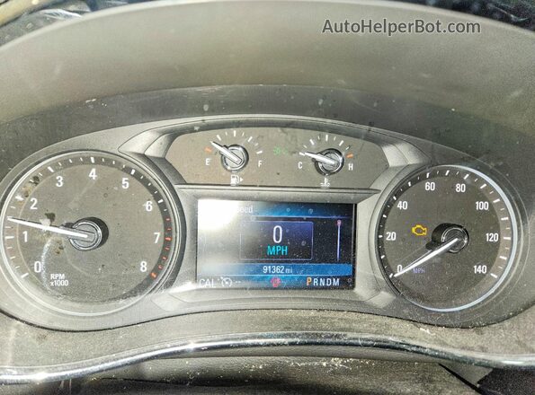 KL4CJASB3KB935609 2019 BUICK ENCORE Silver ხელსაწყოთა პანელის ხედი