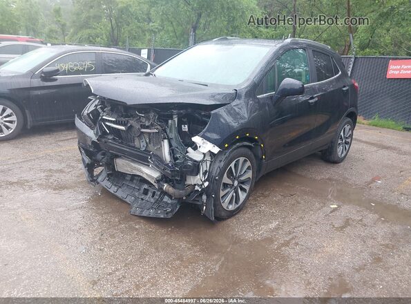 KL4CJASB3MB332419 2021 BUICK ENCORE Black Առջևի ձախ երեք քառորդ տեսարան