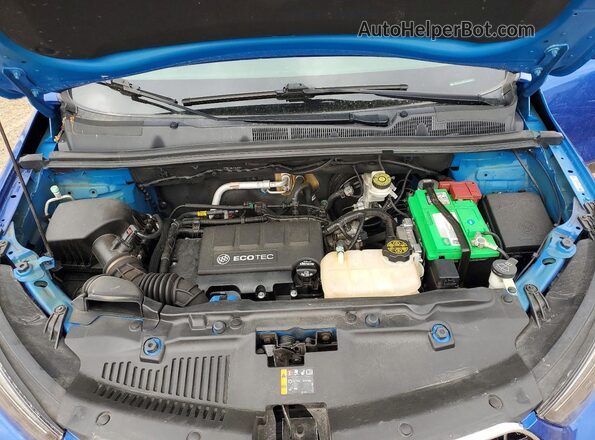 KL4CJASB4JB563048 2018 BUICK ENCORE Blue Vista del compartimento del motor