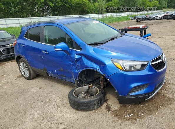 KL4CJASB4JB563048 2018 BUICK ENCORE Blue Delantero derecho