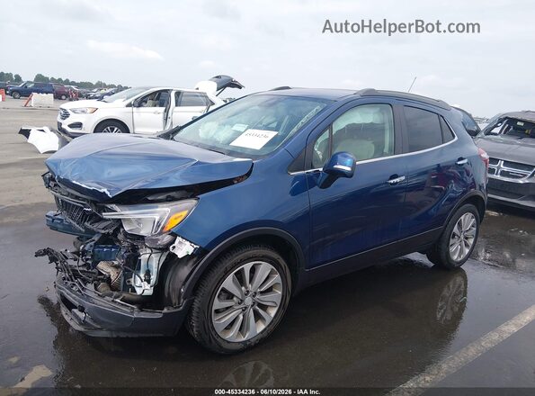 KL4CJASB5KB768802 2019 BUICK ENCORE Blue Առջևի ձախ երեք քառորդ տեսարան