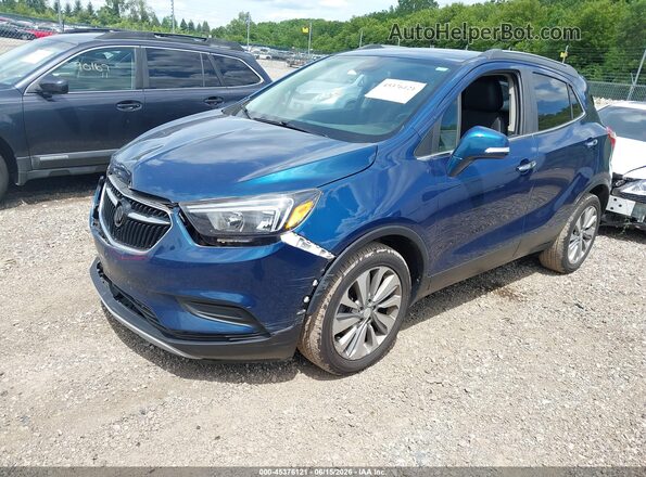 KL4CJASB6KB757873 2019 BUICK ENCORE Синий Передняя левая четверть