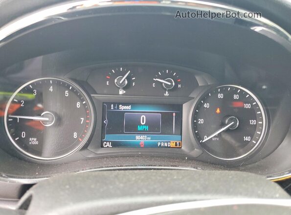 KL4CJASB6KB758974 2019 BUICK ENCORE Black Սարքավորումների վահանակի տեսք