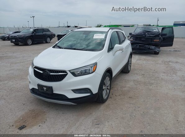 KL4CJASB7JB664441 2018 BUICK ENCORE White Vista tres cuartos delantera izquierda