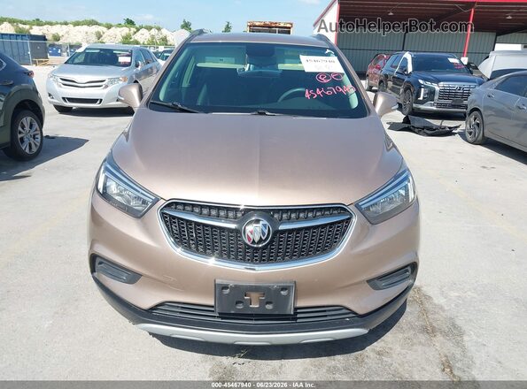 KL4CJASB7JB677898 2018 BUICK ENCORE Brown ხელსაწყოთა პანელის ხედი