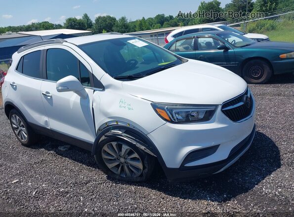 KL4CJASB7JB710138 2018 BUICK ENCORE White Вид спереду