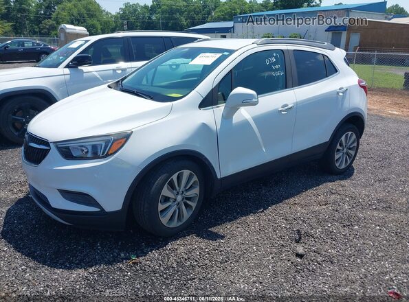 KL4CJASB7JB710138 2018 BUICK ENCORE White Передня ліва чверть