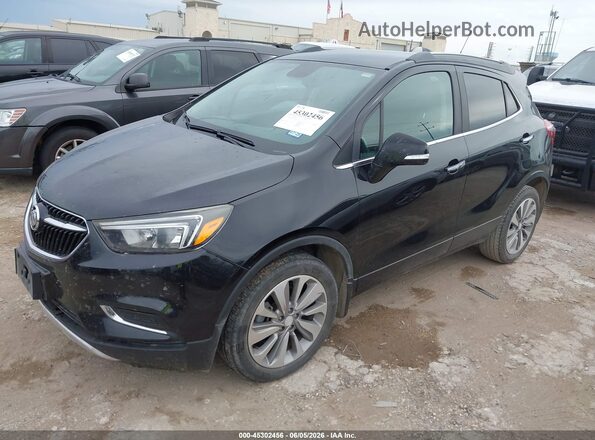 KL4CJASB7KB746834 2019 BUICK ENCORE Black წინა მარცხენა ხედი სამი მეოთხედიდან