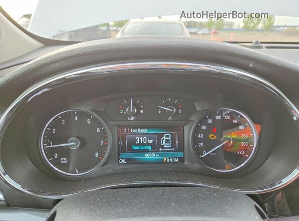 KL4CJASB8HB178974 2017 BUICK ENCORE White Вид щитка приладів