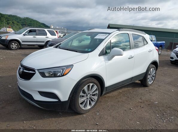 KL4CJASB8LB049917 2020 BUICK ENCORE White წინა მარცხენა ხედი სამი მეოთხედიდან
