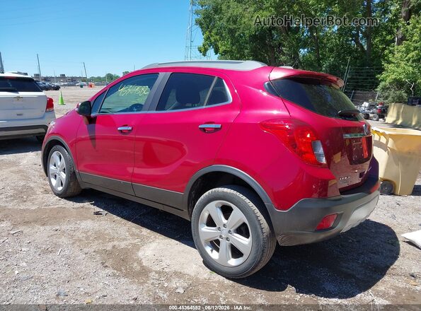 KL4CJASB9GB624581 2016 BUICK ENCORE Красный Задняя левая четверть