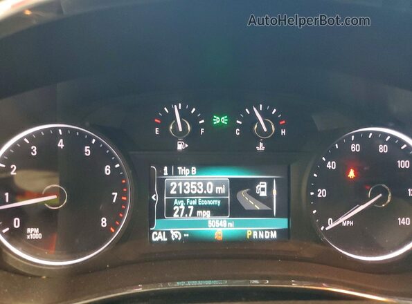 KL4CJASB9JB537187 2018 BUICK ENCORE Blue Սարքավորումների վահանակի տեսք