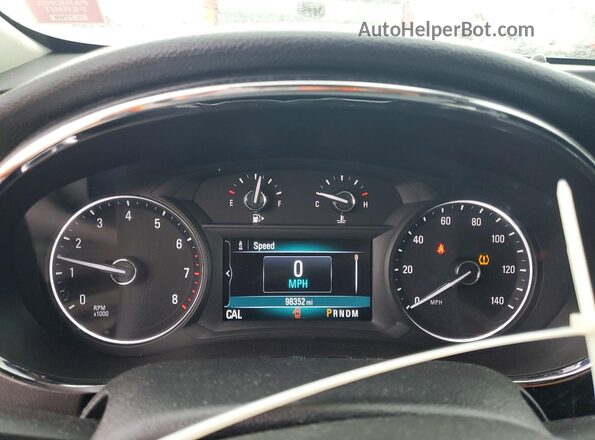 KL4CJASBXHB119232 2017 BUICK ENCORE Silver Instrument cluster view