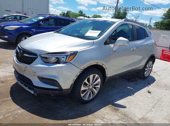 KL4CJASBXKB963147 2019 BUICK ENCORE Silver Vista tres cuartos delantera izquierda