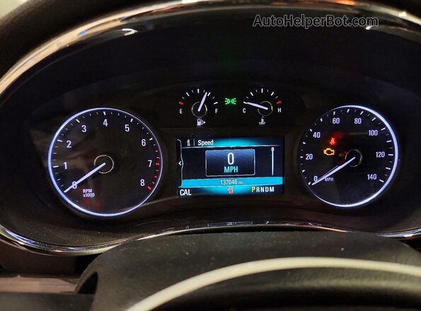 KL4CJBSB2HB227883 2017 BUICK ENCORE Black Instrument cluster view