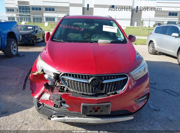 KL4CJBSB4HB126070 2017 BUICK ENCORE Burgundy ხელსაწყოთა პანელის ხედი