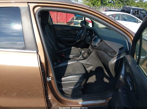 KL4CJBSBXHB035370 2017 BUICK ENCORE Brown Widok wnętrza z przodu