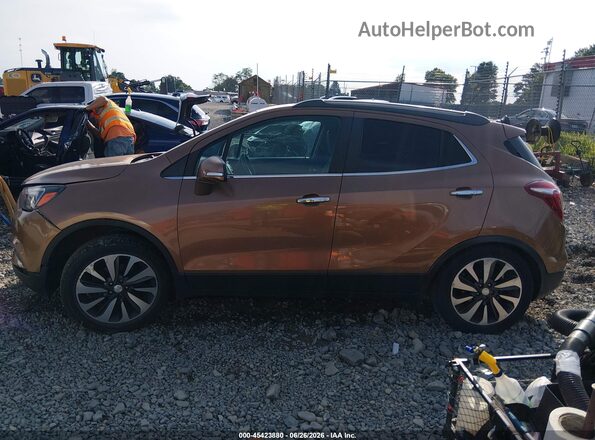 KL4CJBSBXHB035370 2017 BUICK ENCORE Brown Widok wnętrza z tyłu