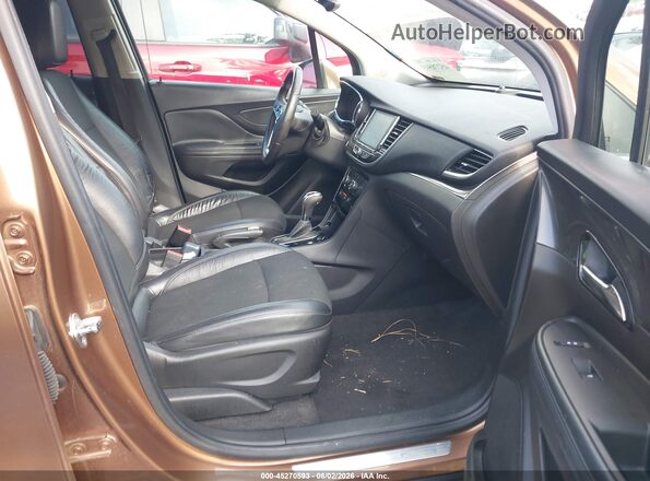 KL4CJBSBXHB044229 2017 BUICK ENCORE Dark Brown Front interior view