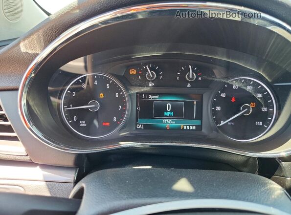 KL4CJCSB2HB010078 2017 BUICK ENCORE White Vista del cuadro de instrumentos