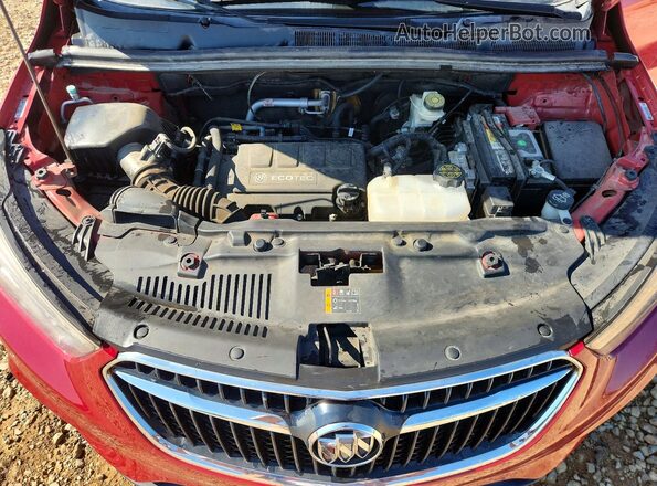 KL4CJCSB3JB609254 2018 BUICK ENCORE Red Vista del compartimento del motor