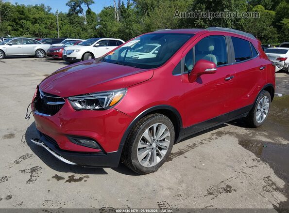 KL4CJCSB4HB000698 2017 BUICK ENCORE Red წინა მარცხენა ხედი სამი მეოთხედიდან