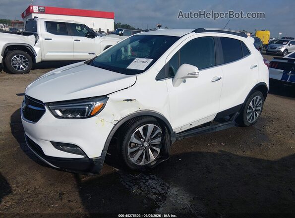 KL4CJCSB4HB189224 2017 BUICK ENCORE White წინა მარცხენა ხედი სამი მეოთხედიდან
