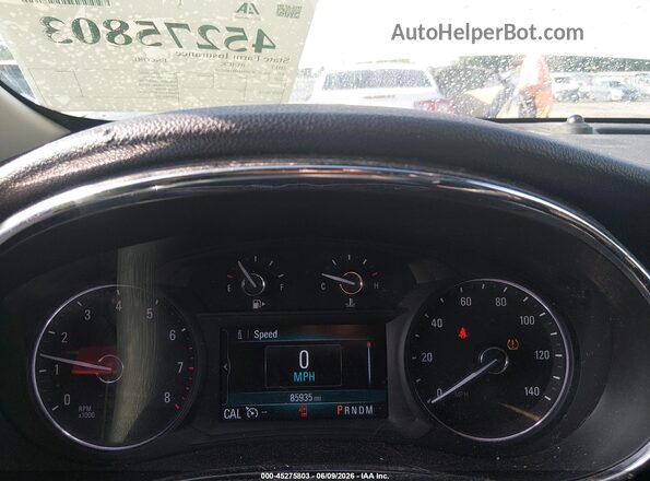 KL4CJCSB4HB189224 2017 BUICK ENCORE White უკანა სავარძლების ხედი