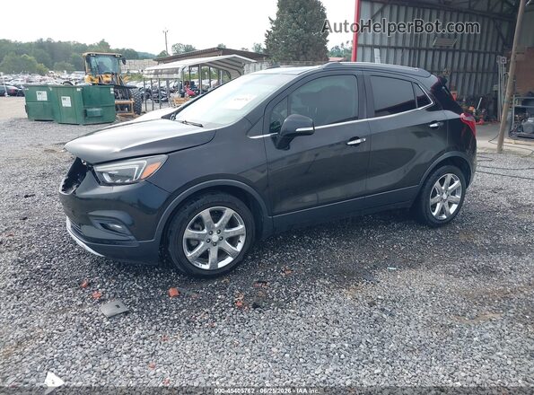 KL4CJCSB7HB110306 2017 BUICK ENCORE Black Առջևի ձախ երեք քառորդ տեսարան