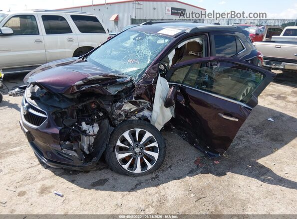 KL4CJCSB9JB542305 2018 BUICK ENCORE Purple Առջևի ձախ երեք քառորդ տեսարան