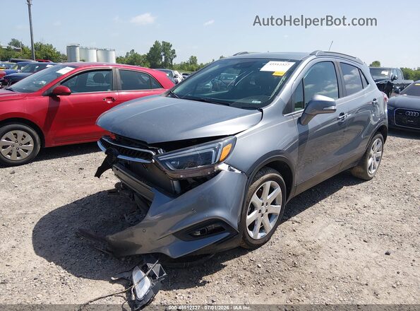 KL4CJCSM6KB752444 2019 BUICK ENCORE Gray წინა მარცხენა ხედი სამი მეოთხედიდან