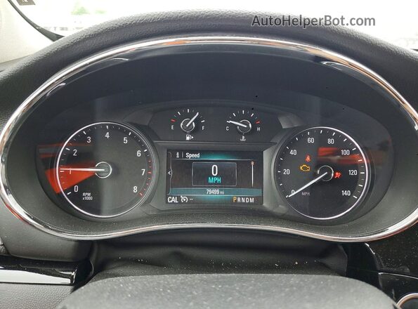 KL4CJDSB6JB565398 2018 BUICK ENCORE Burgundy Instrument cluster view