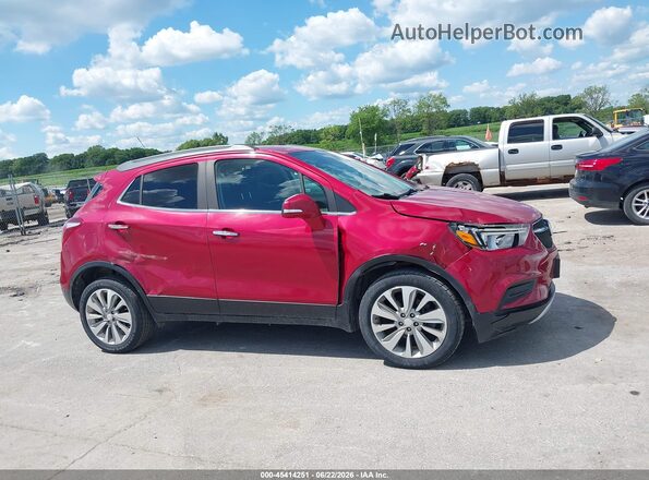 KL4CJESB3HB101131 2017 BUICK ENCORE Красный Вид задней части салона
