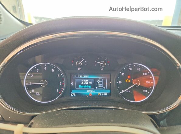 KL4CJESB3JB510915 2018 BUICK ENCORE Tan Instrument cluster view