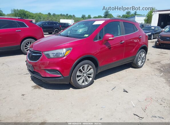 KL4CJESB3JB516150 2018 BUICK ENCORE Maroon Передня ліва чверть