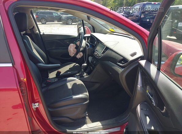 KL4CJESB3JB516150 2018 BUICK ENCORE Maroon Вид салону спереду