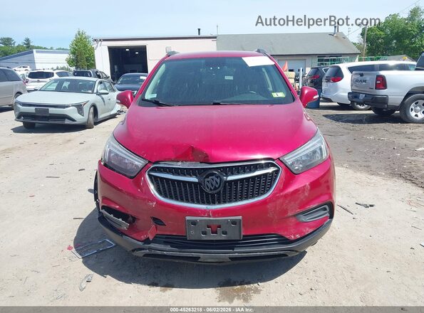 KL4CJESB3JB516150 2018 BUICK ENCORE Maroon Вид щитка приладів