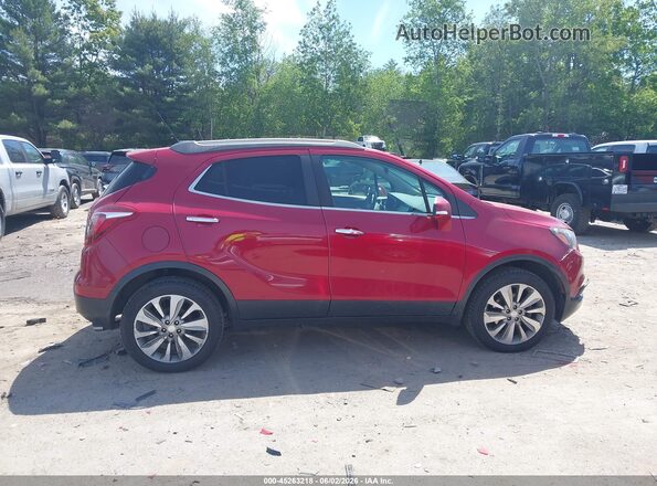 KL4CJESB3JB516150 2018 BUICK ENCORE Maroon Вид задньої частини салону