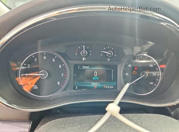 KL4CJESB3JB693233 2018 BUICK ENCORE Gray Вид щитка приладів