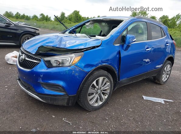 KL4CJESB6HB132289 2017 BUICK ENCORE Blue Vista tres cuartos delantera izquierda