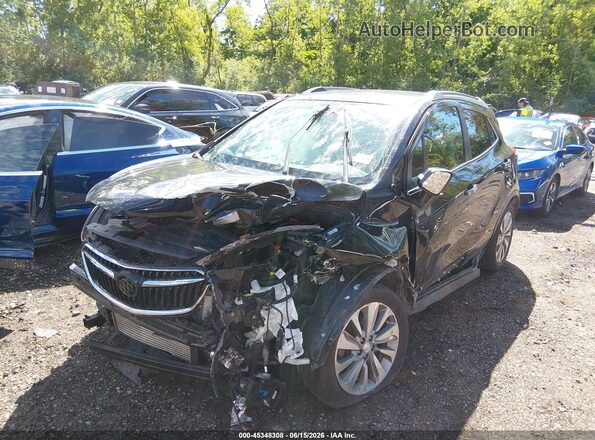KL4CJESB8JB716456 2018 BUICK ENCORE Black Առջևի ձախ երեք քառորդ տեսարան