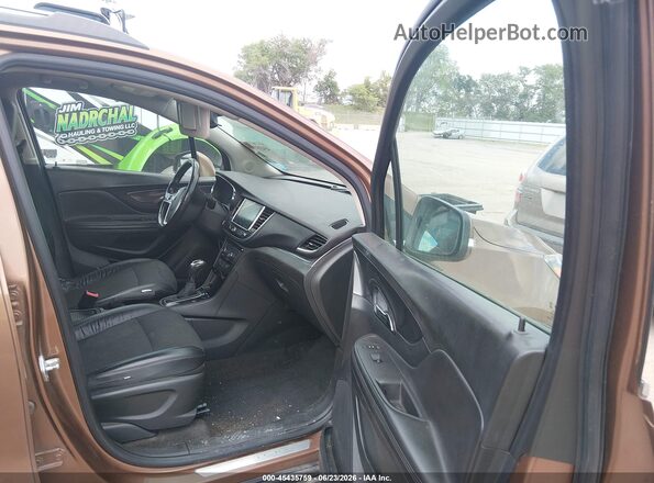 KL4CJESB9HB112845 2017 BUICK ENCORE Brown წინა სალონის ხედი
