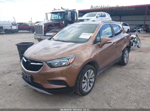 KL4CJESB9HB112845 2017 BUICK ENCORE Brown წინა მარცხენა ხედი სამი მეოთხედიდან