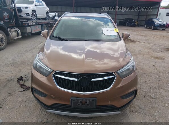 KL4CJESB9HB112845 2017 BUICK ENCORE Brown ხელსაწყოთა პანელის ხედი
