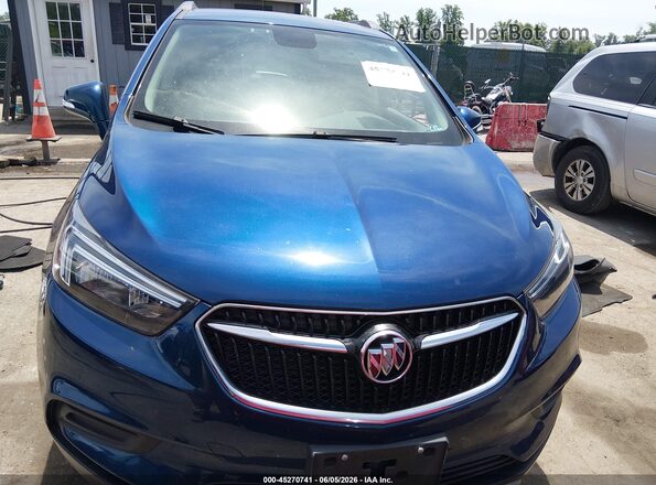 KL4CJESB9KB793547 2019 BUICK ENCORE Blue Вид щитка приладів