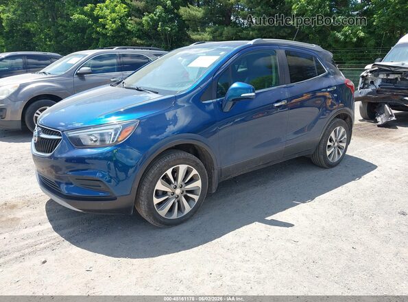 KL4CJESBXKB779768 2019 BUICK ENCORE Dark Blue Передняя левая четверть